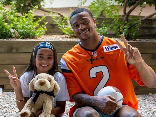 Pat Surtain II and Liv from Children's Hospital