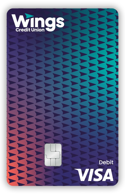 Wings standard debit card design