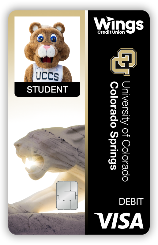 Wings UCCS Lion One debit card
