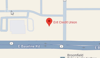 Image of Google map showing location of East Baseline Service Center