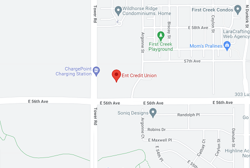 Google map of Tower Road Service Center location