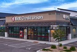 Exterior image of the North Loveland Service Center, Ent Credit Union in Loveland, CO