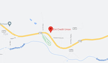 Location of the Rye Service Center on Google Maps, Ent Credit Union location in Rye, Colorado